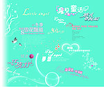 婚纱字体模板