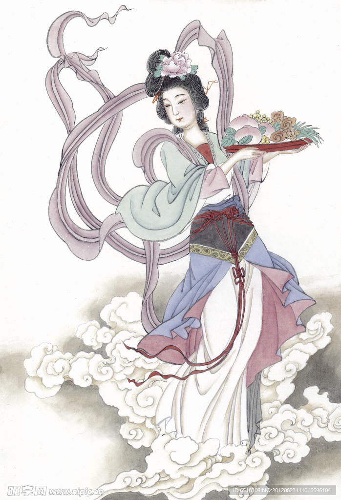 侍女图宫女图