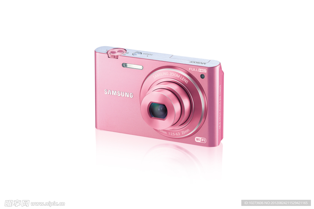 粉红色三星数码相机
