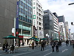 日本东京银座街头
