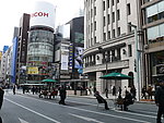 日本东京银座街景