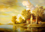 油画 中世纪风景