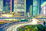 都市夜景 霓虹灯