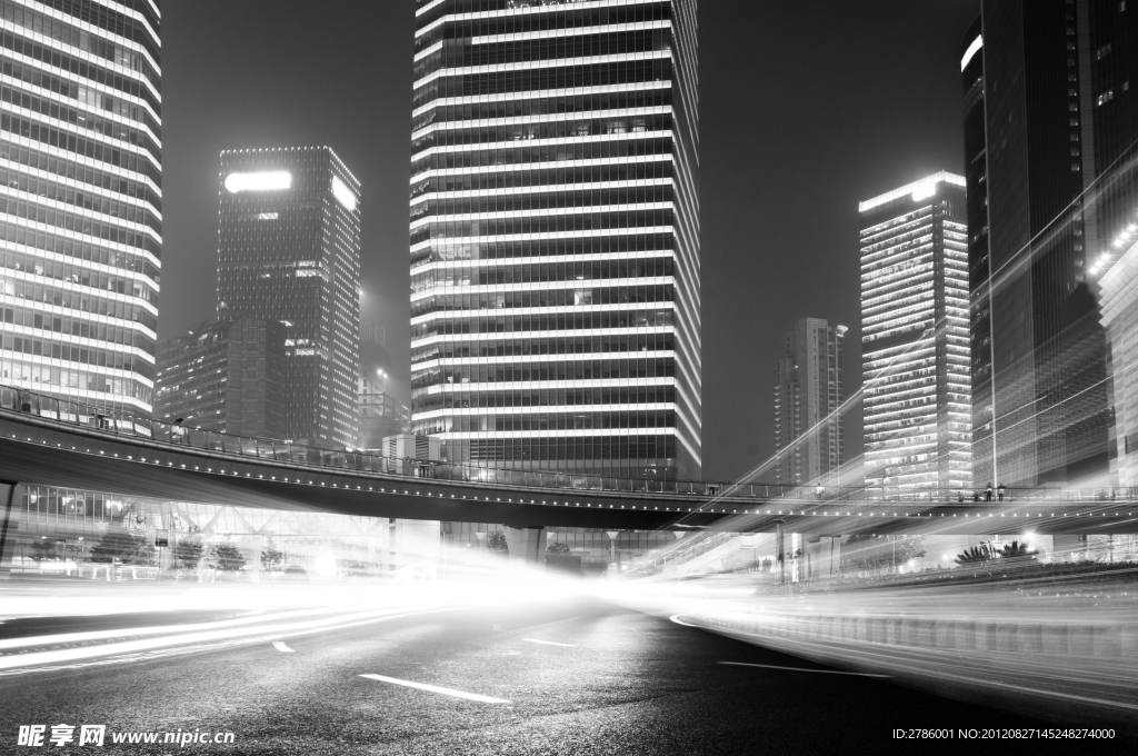 都市夜景 霓虹灯