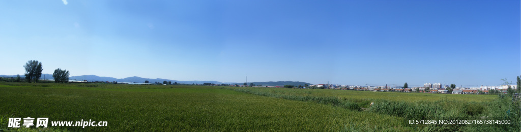 田园绿色风景图