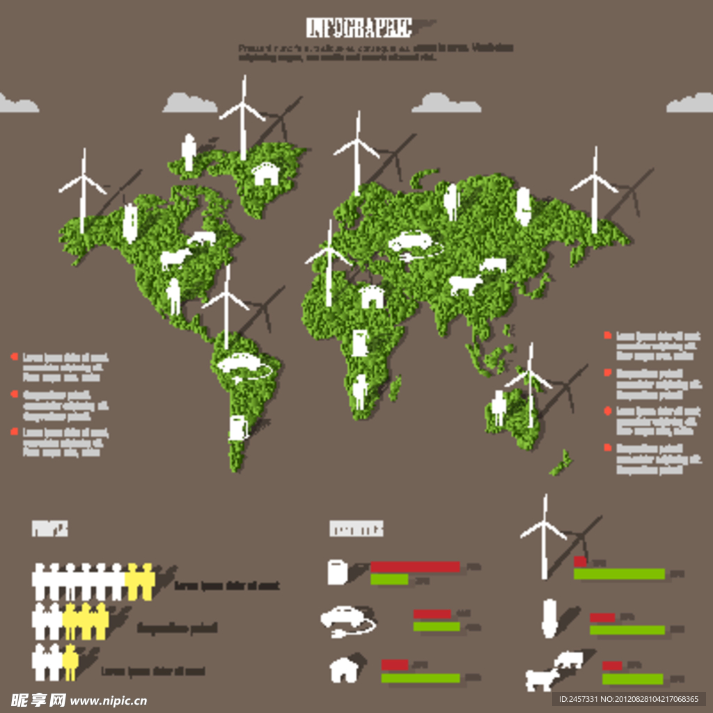 绿色环保数据分布统计