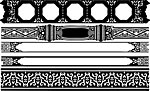 矢量 花边 边框