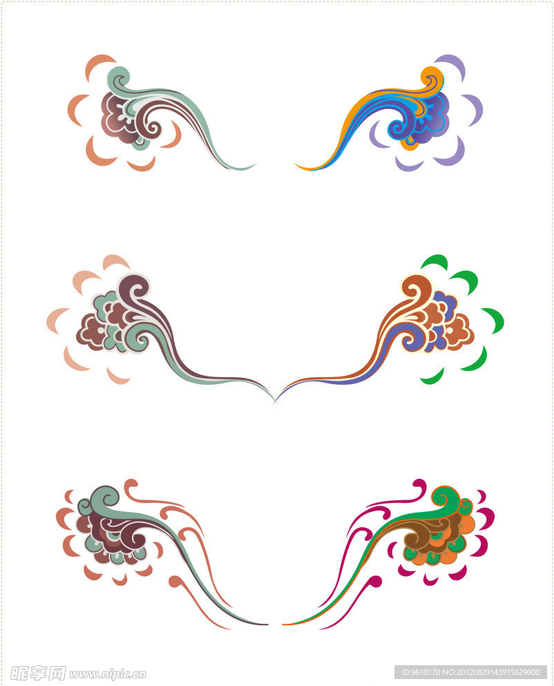 矢量 卷云纹