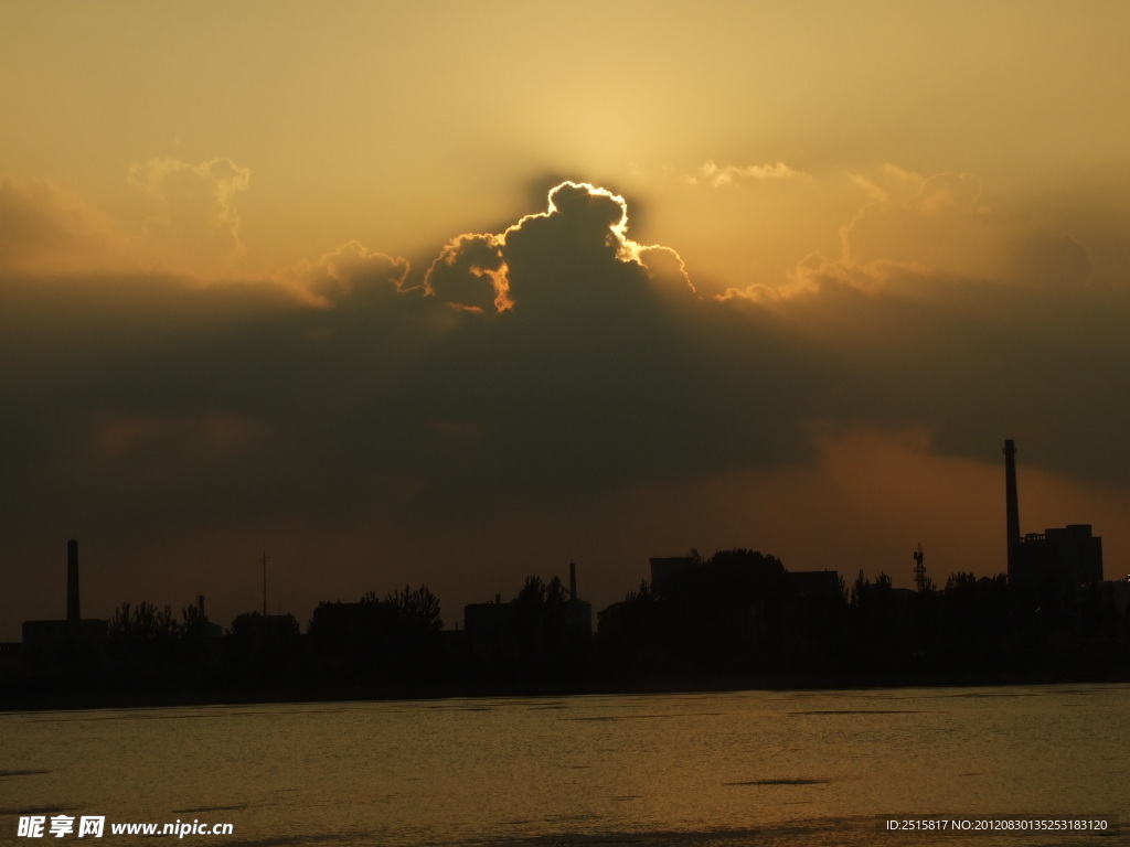 沂河夕阳