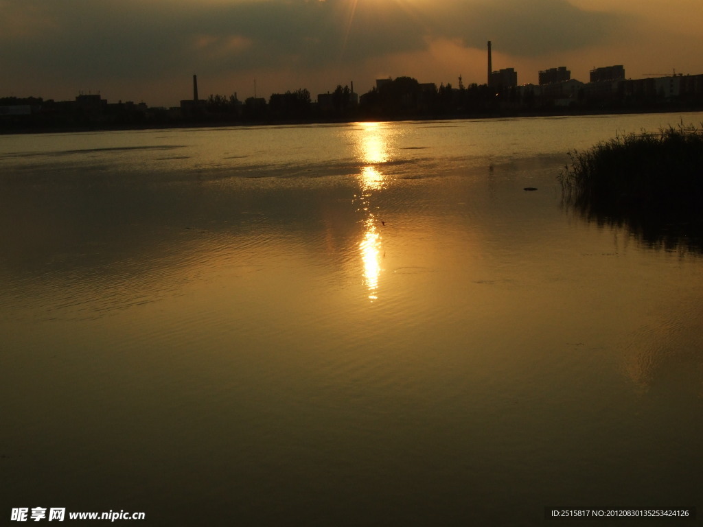 沂河夕阳