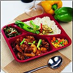 麻辣鸡腿肉饭