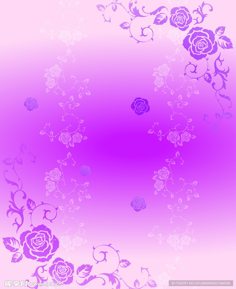 玫瑰花纹 移门