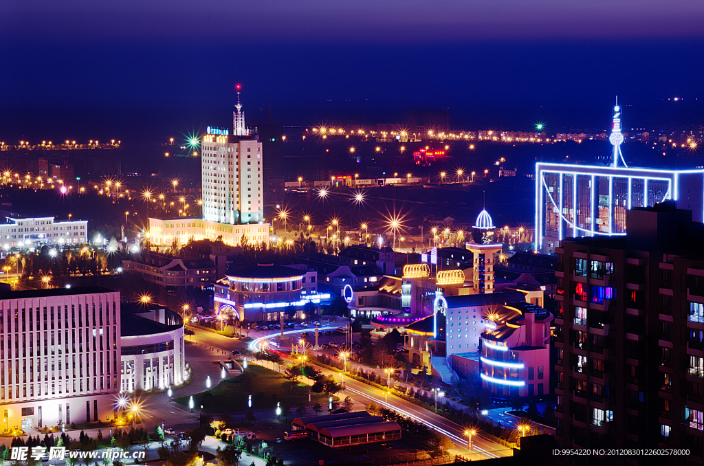 巴彦淖尔夜景