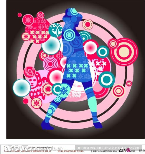 抽象现代感美女