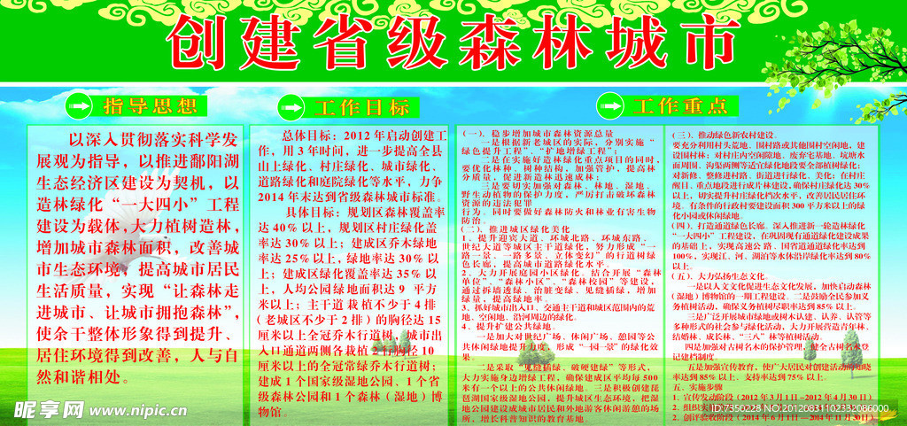 绿化宣传栏