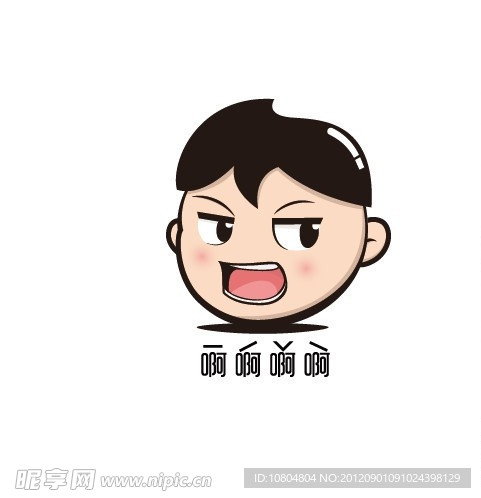 卡通小孩标志