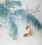 路雨年工笔鱼类选集