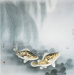 路雨年工笔鱼类选集