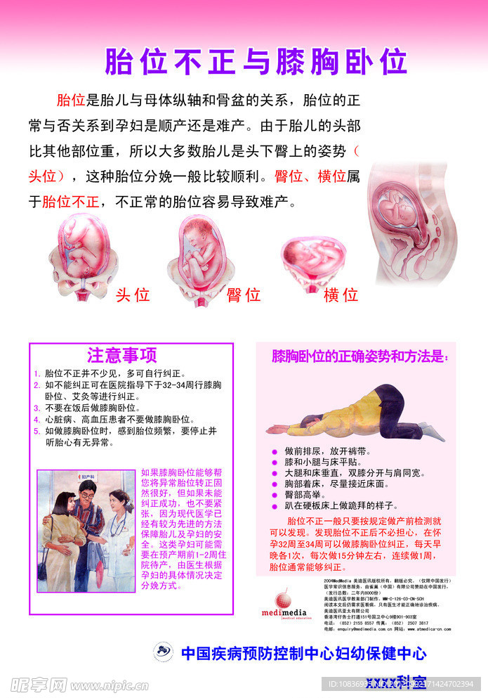 孕妇保健单页