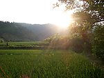 夕阳下的田园风光
