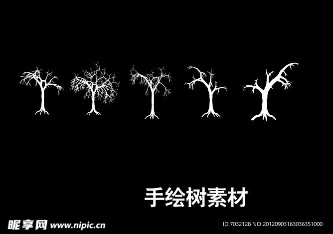 手绘树
