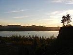 夕阳 四丰山水库