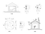 CAD施工图 素材 亭子