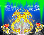 龙鱼双戏