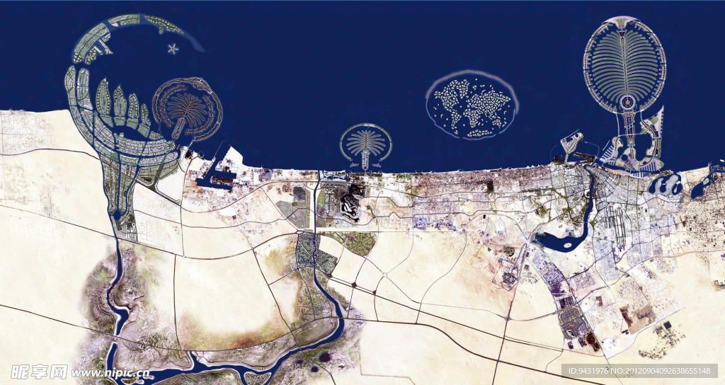 迪拜卫星图