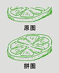 矢量柠檬橘子