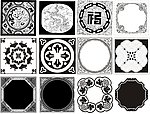矢量 圆纹 图案