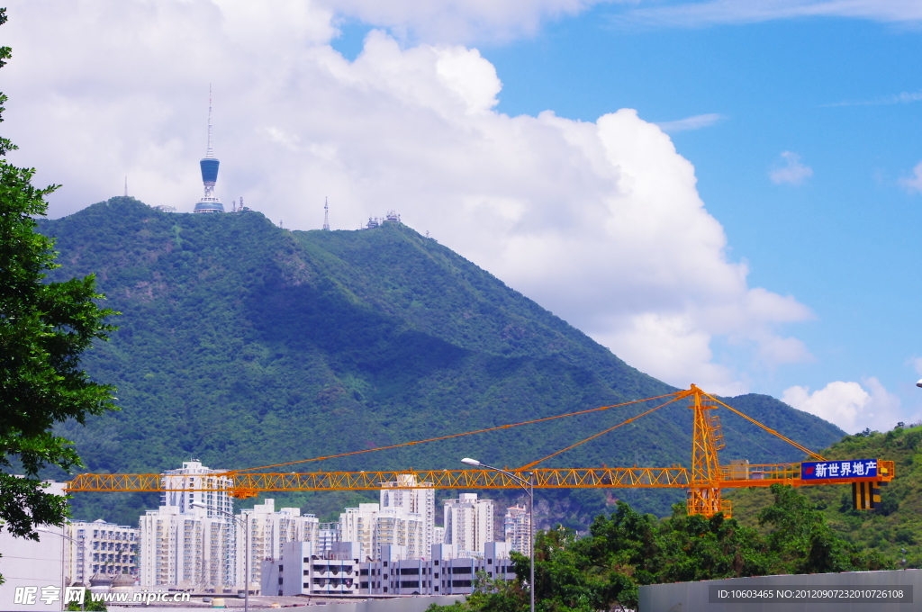 城市建筑工地景观