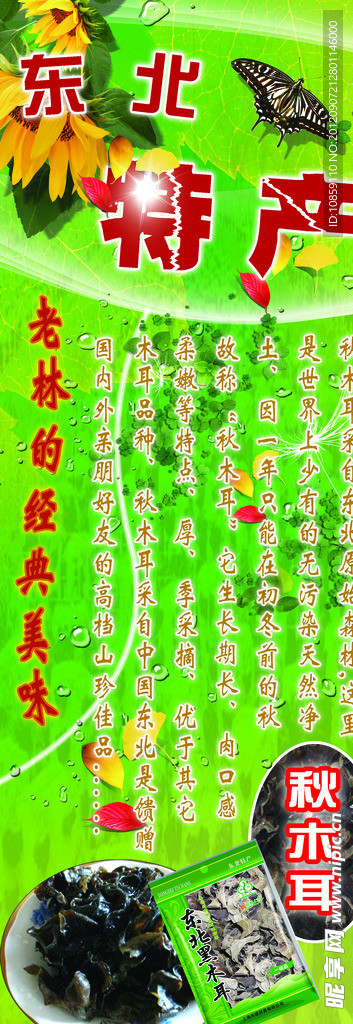 东北特产X展架