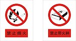 禁止烟火禁止带火种警示牌