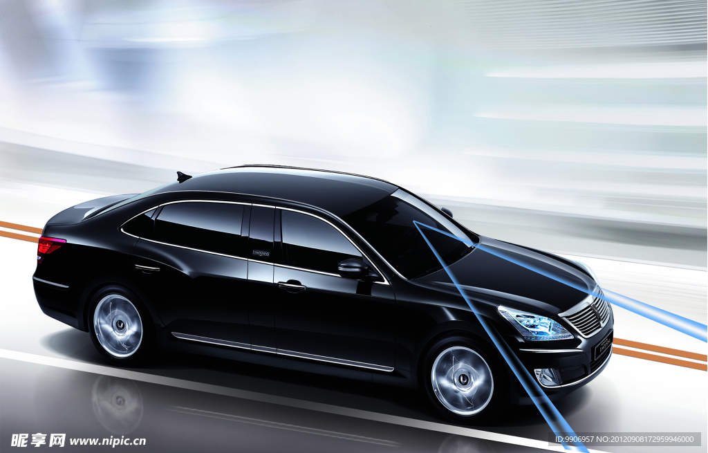 现代汽车 现代 黑色汽车