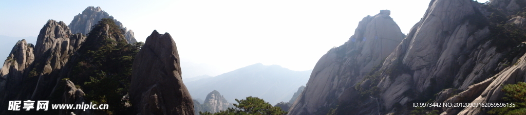 黄山山峰全景图