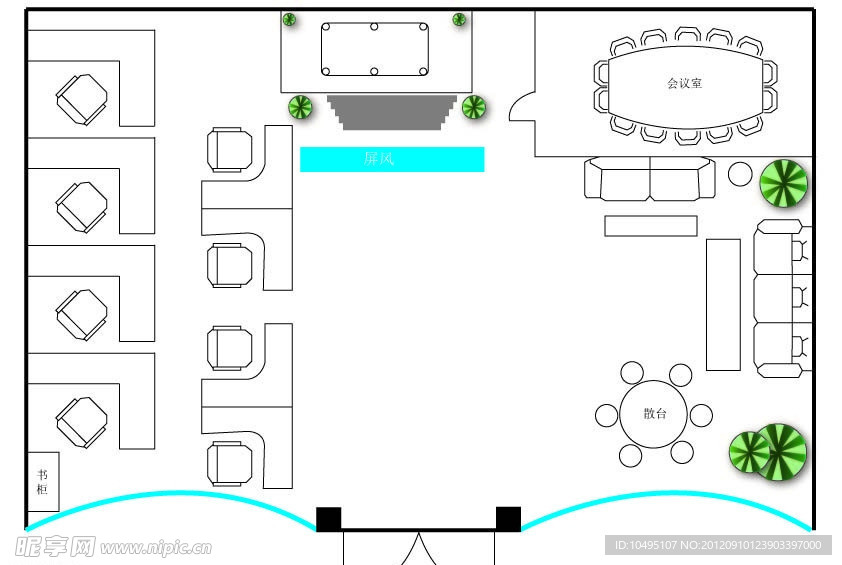 办公室平面图