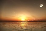 海上夕阳