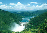 湖面全景