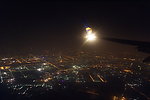 航拍蒙古国首都乌兰巴托夜景