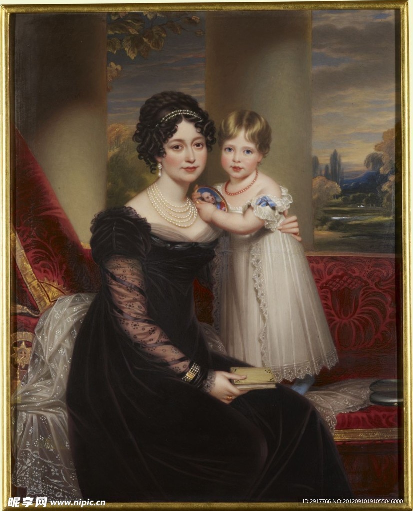 肯特公爵夫人维多利亚与公主维多利亚
