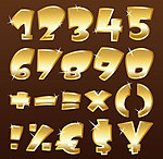 金属质感字体