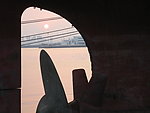 夕阳下的螺旋浆