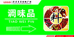超市区域牌