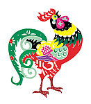 七彩雄鸡