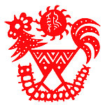 剪纸鸡