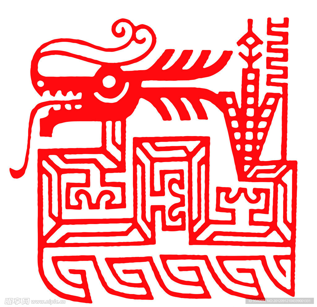 剪纸龙