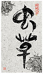 虫草书法字体设计