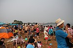 北戴河海边人群
