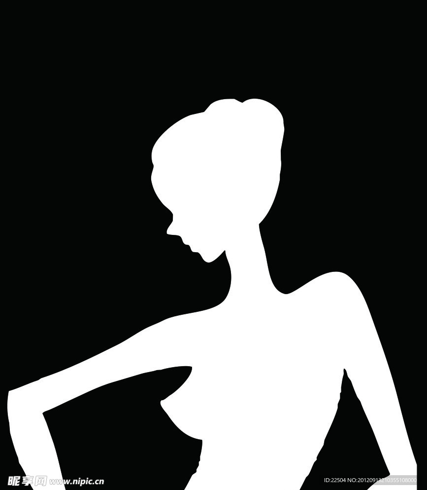 女人 剪影